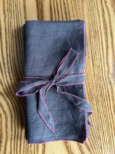 Linen Napkins - Charcoal