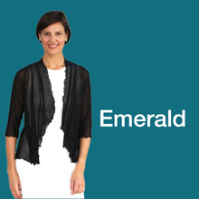 Load image into Gallery viewer, Alice Mesh Cardi - Emerald