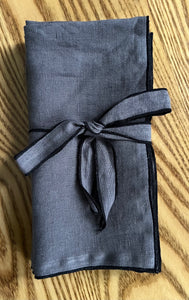 Linen Napkins - Charcoal