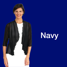 Load image into Gallery viewer, Alice Mesh Cardi - Navy