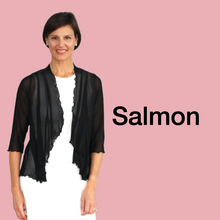 Load image into Gallery viewer, Alice Mesh Cardi - Salmon