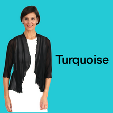 Load image into Gallery viewer, Alice Mesh Cardi - Turquoise